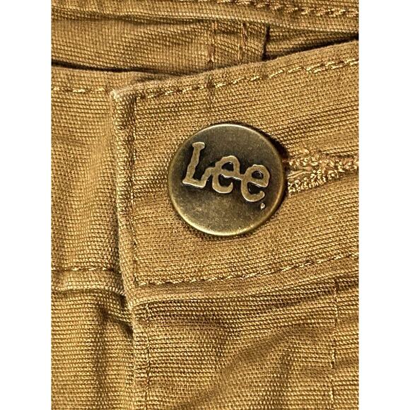 Lee Work wear Jeans Mens W36 L32 Carpenter Pants Brown Relaxed Straight Leg - Picture 13 of 16